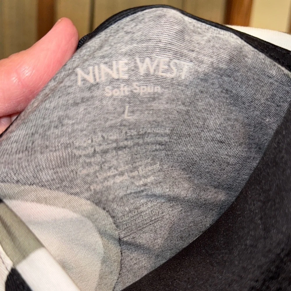 Nine West Black and White Tank Top